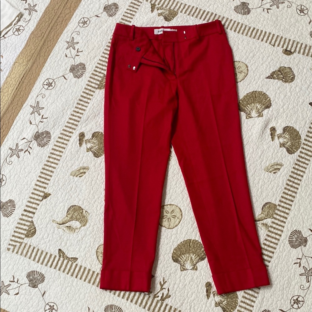 CEFINN Clement cherry red trousers. Size 6.